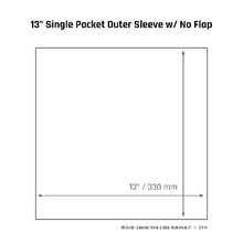 Load image into Gallery viewer, Vinyl Storage Solutions 13" Single Pocket Outer Sleeves w/ No Flap - 4mil (25 pack)